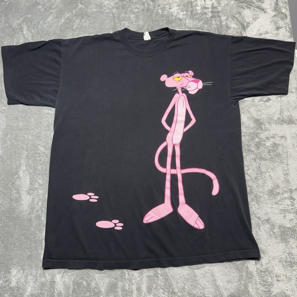 Vintage 1996 Pink Panther T-Shirt Double-Sided Inspector Clouseau XXL Desantis